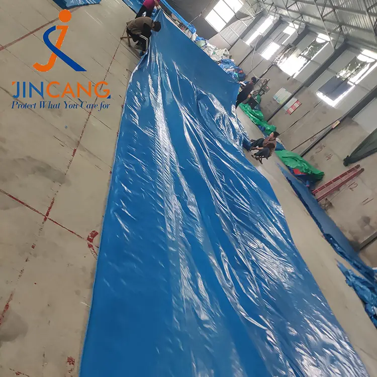 110 g blå PE -presenning