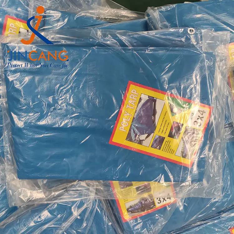 110 g blå PE -presenning