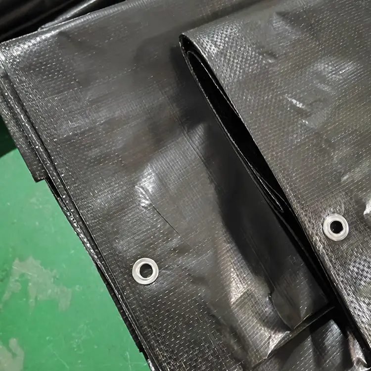 130G Black Virgin PE Tarpaulin
