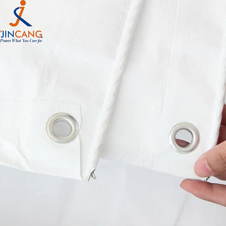 180 g vit med tryck PE -presenning