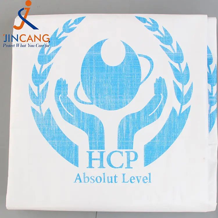 180 g vit med tryck PE -presenning