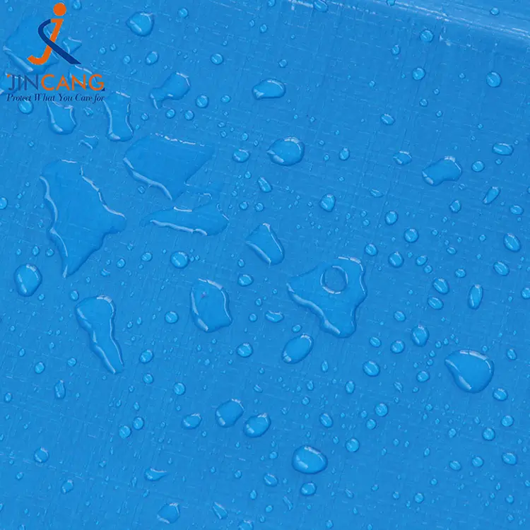 220 g blå vit med tryck PE -presenning