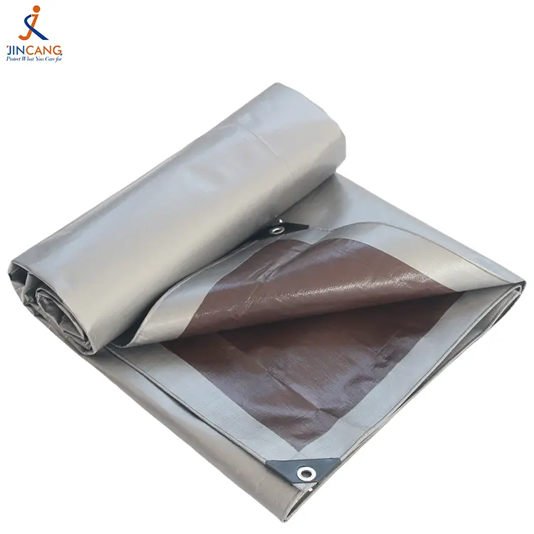 220 g silverbrun PE -presenning