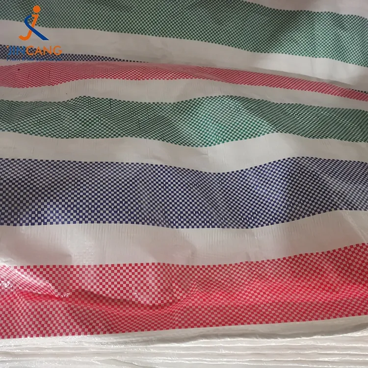 90 GSM Strip PE Presenningsrulle