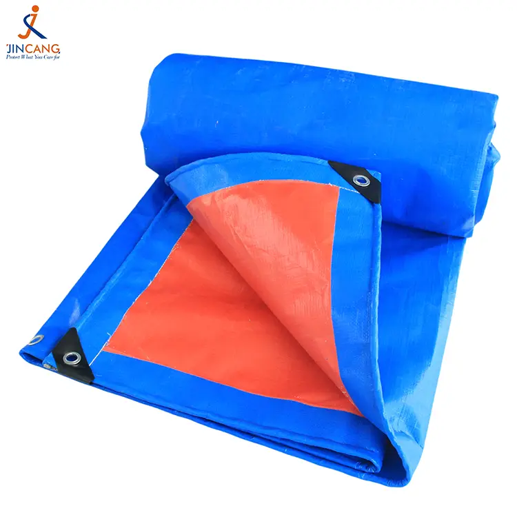 180G Blue Orange PE Tarpaulin 180G Blue Orange PE Tarpaulin