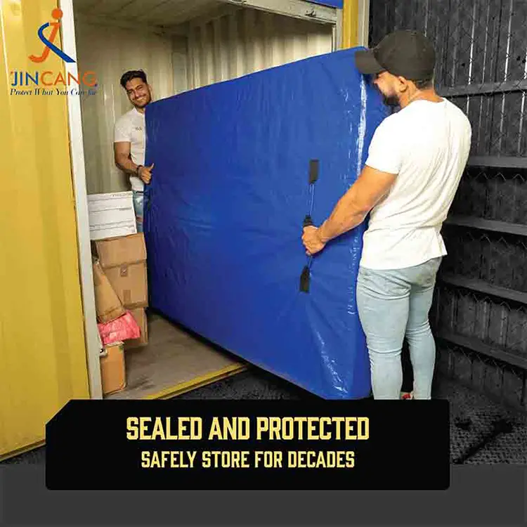 Blixtlås PE -madrassförvaringsväska