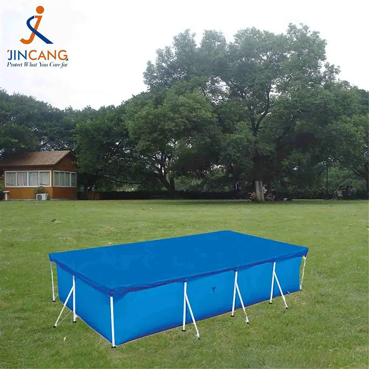 3,04 m x 2,05 m rektangulär poolskydd